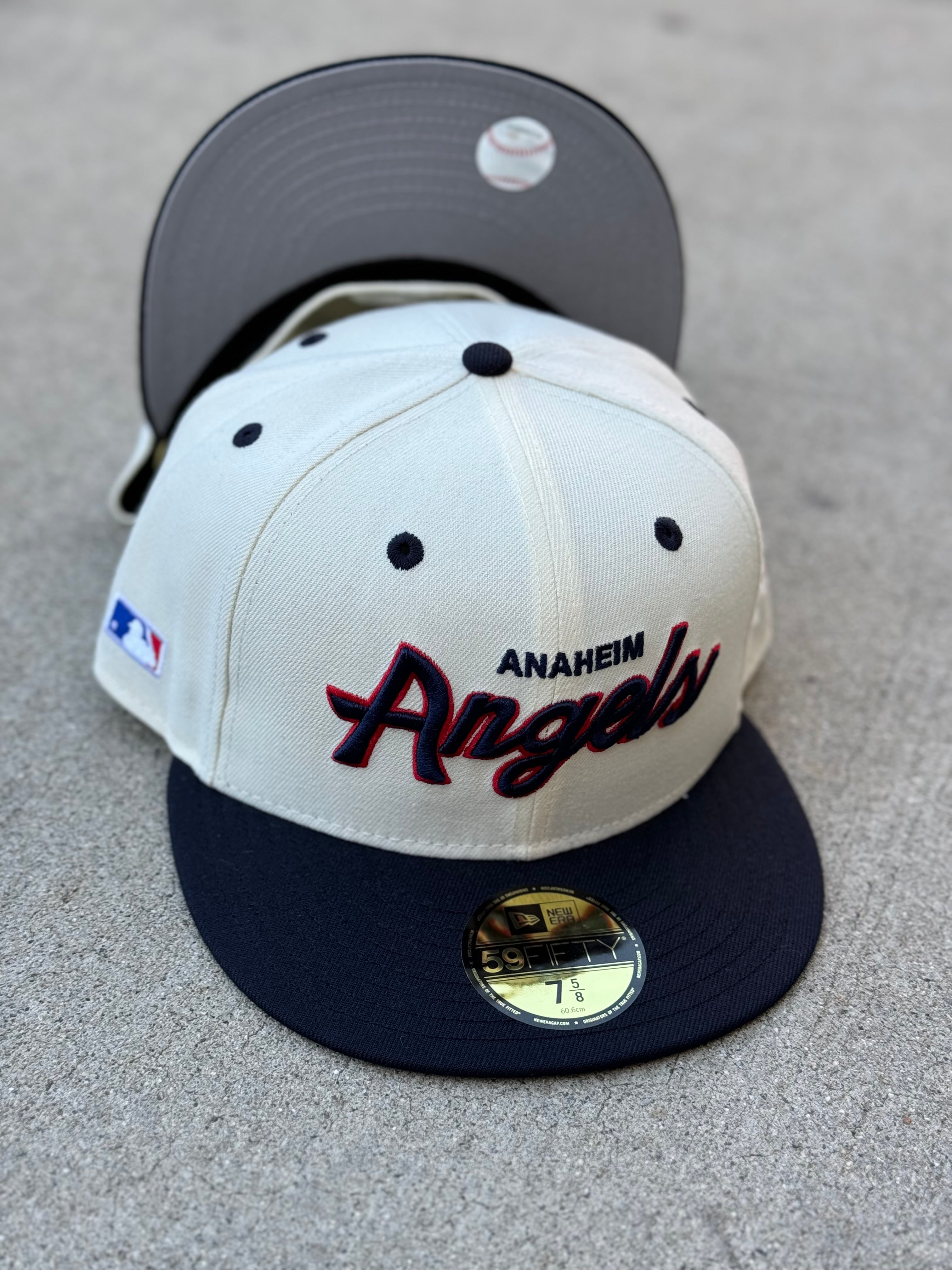 Anaheim Angels Script 2Tone Chrome Navy Side Battermen