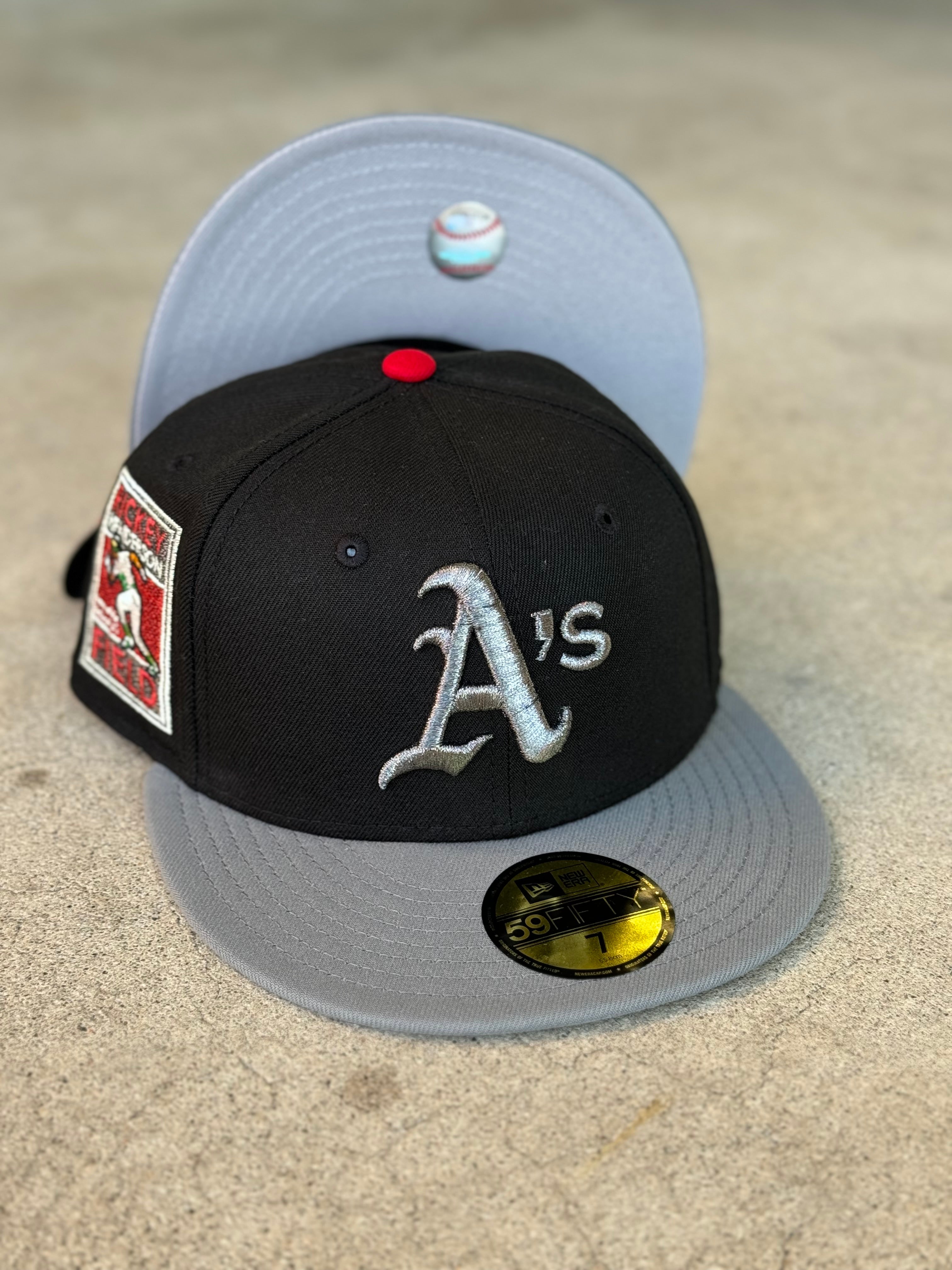 New Era Oakland A's 2 Tone Black Grey RH Patch