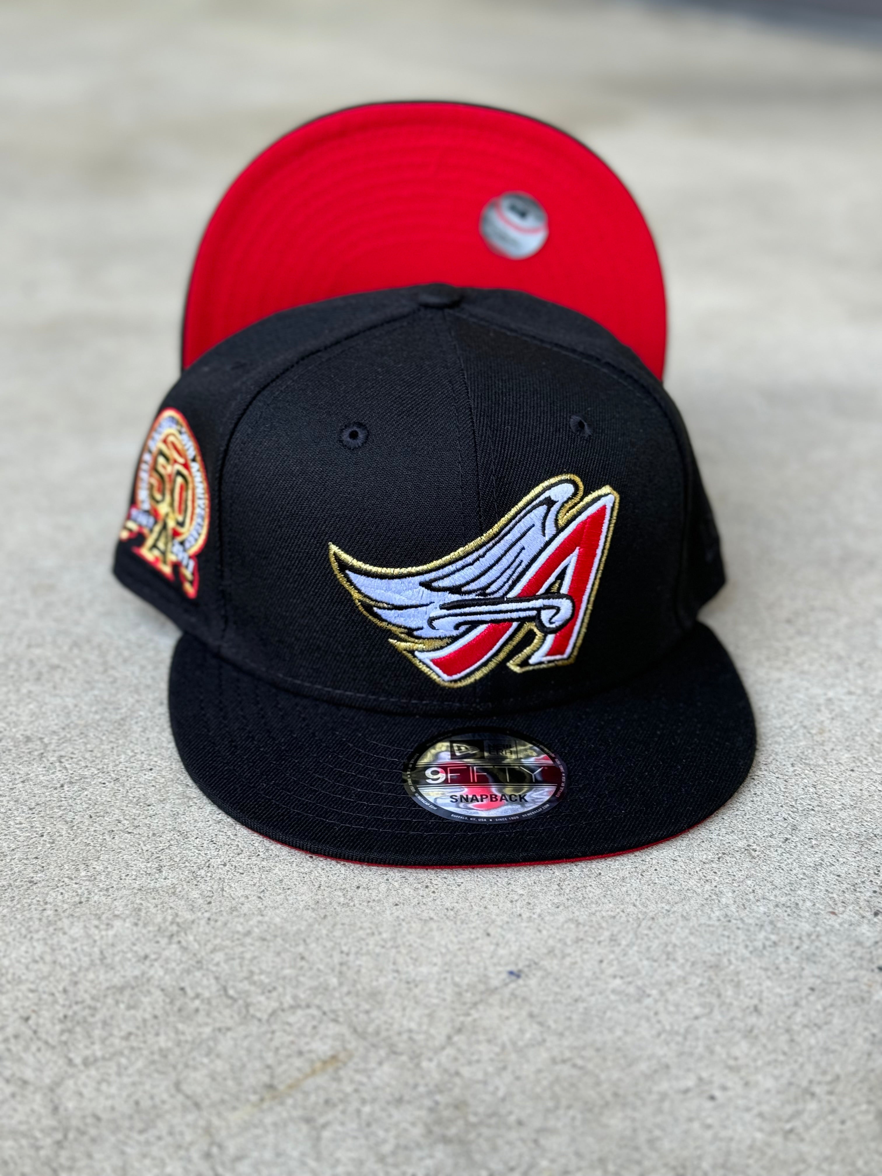 Anaheim Angels Wing Black 50th Snapback