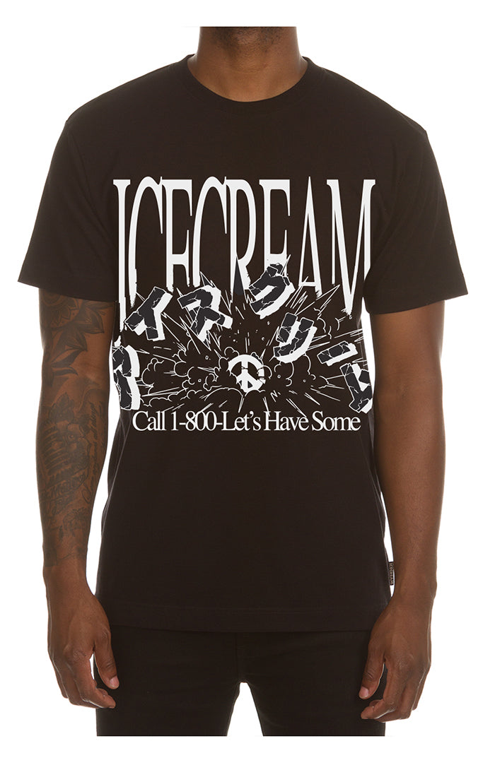 Ice Cream Smile Tee Black