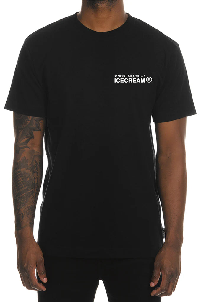 Ice Cream Big Worm Tee Black