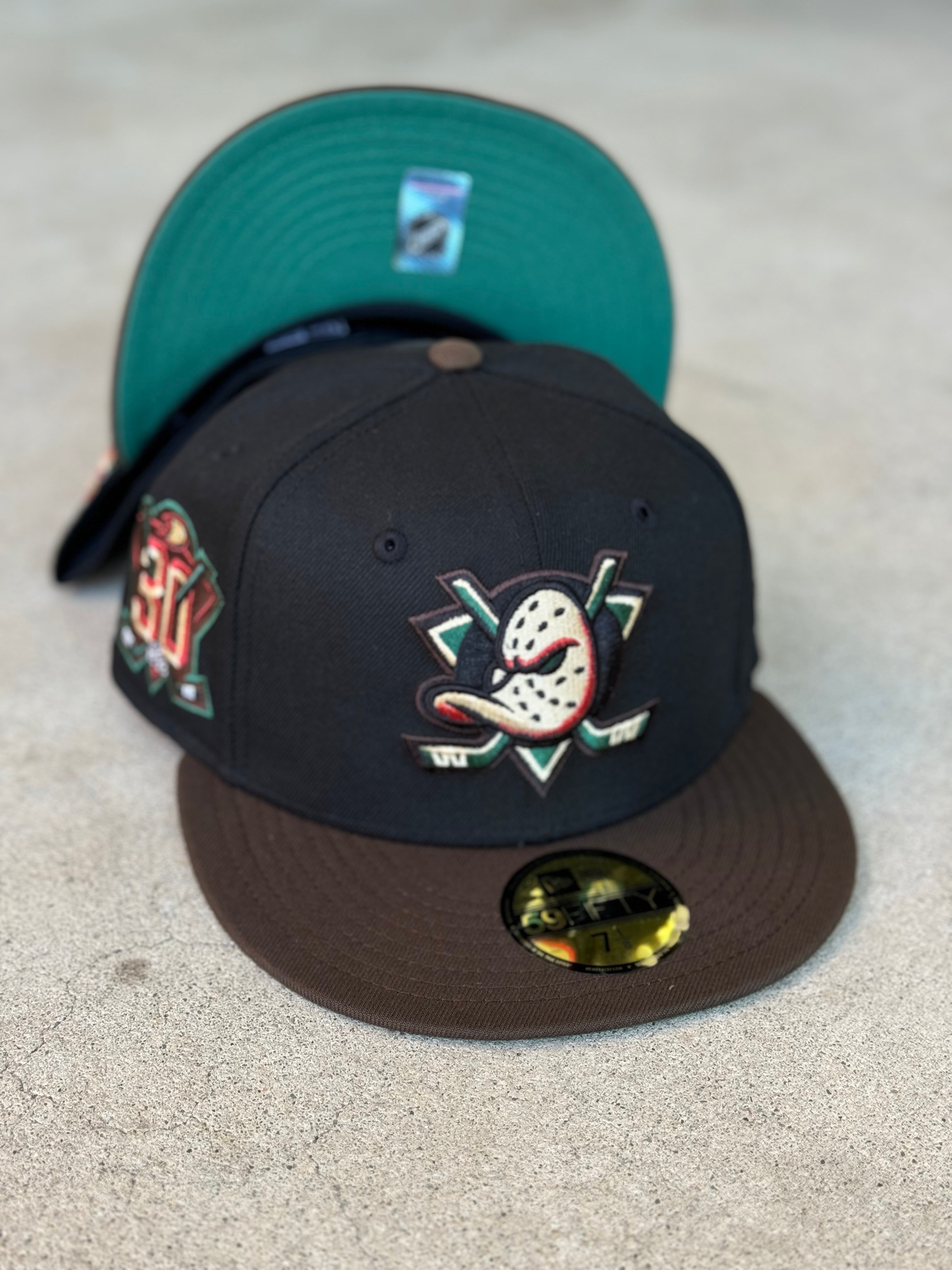 New Era Anaheim Ducks 2Tone Black Mocha Green UV 30th Patch