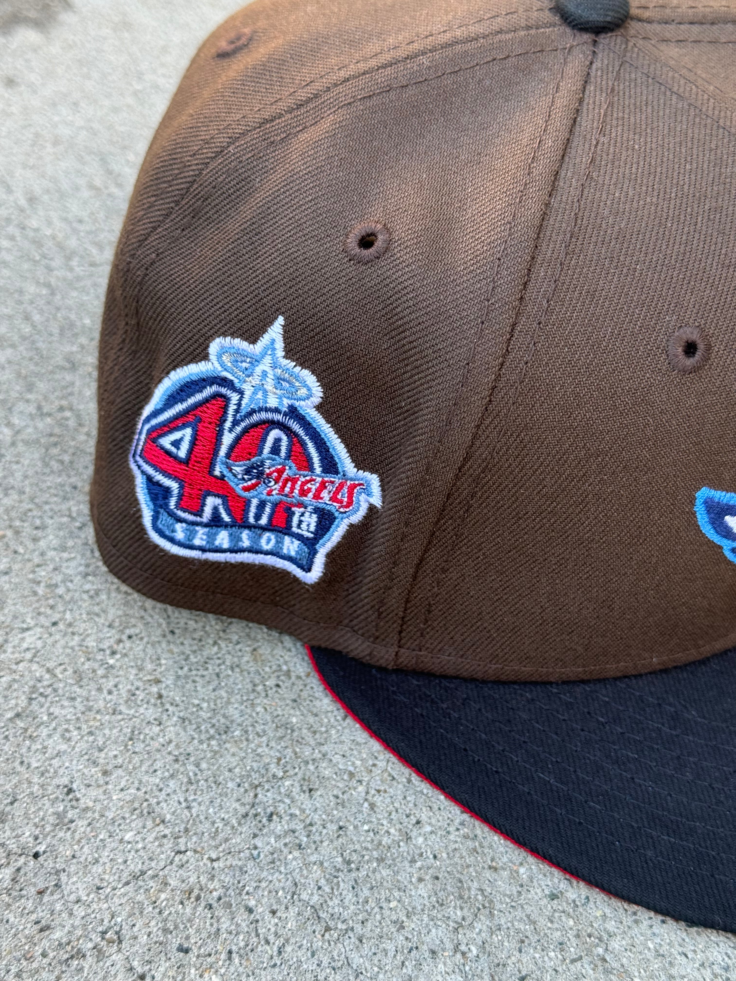 Anaheim Angels Wing 2Tone Brown Black Red UV 40th Anniversary
