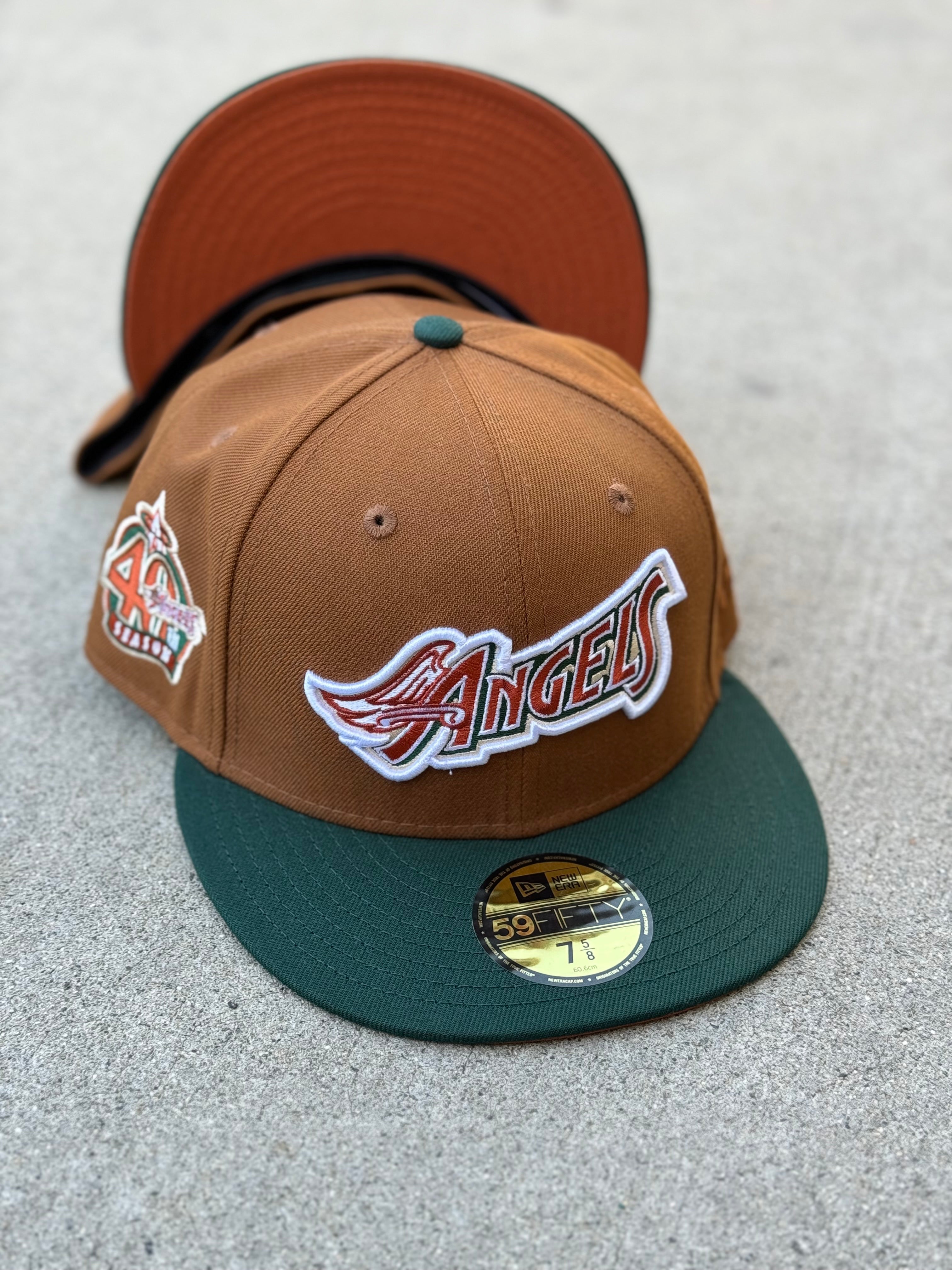 Anaheim Angels 2Tone Peanut Green Burnt Orange UV 40th Anniversary