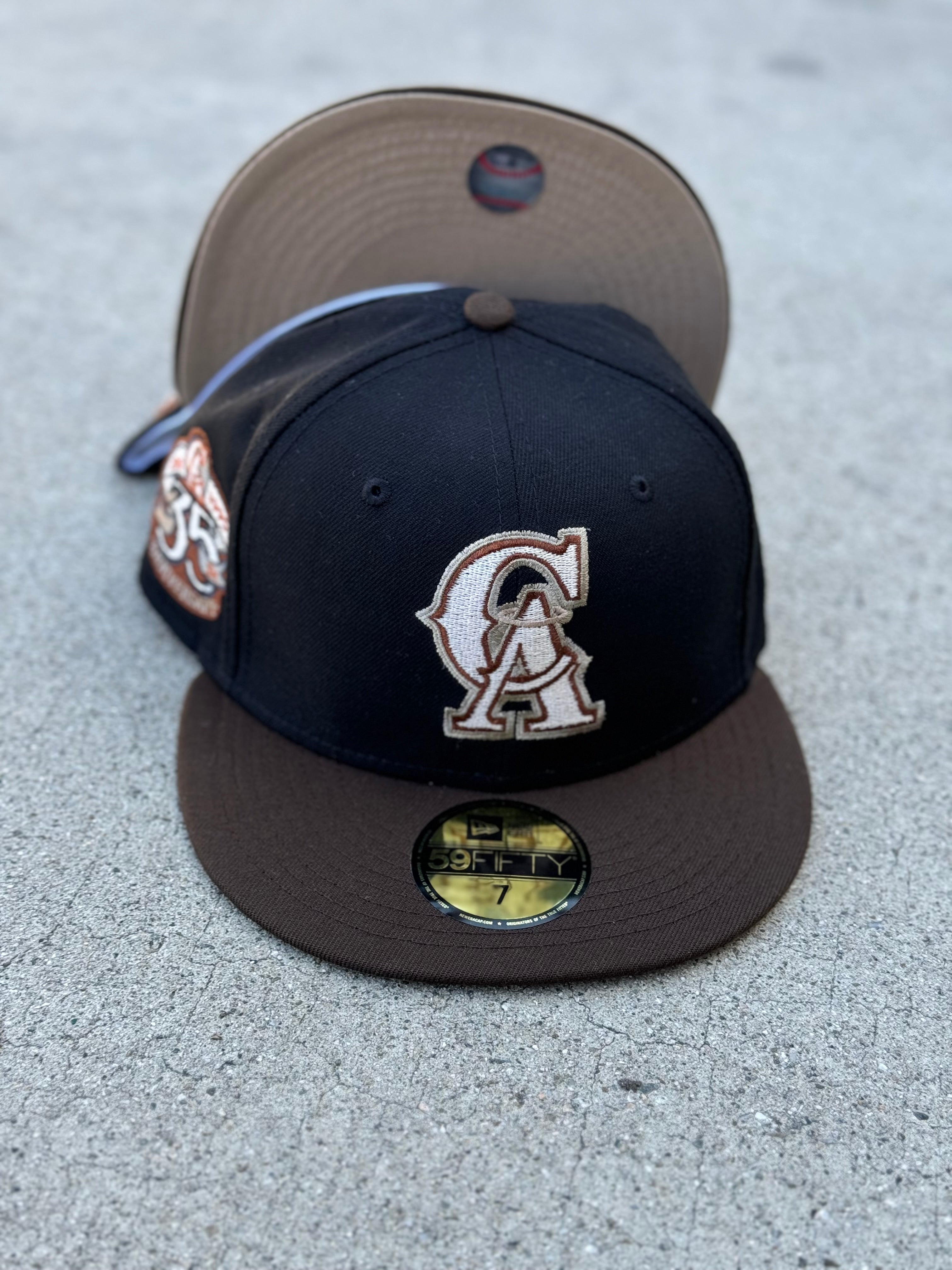 CA Angels 2Tone Black Brown Lt Brown UV 35th Patch