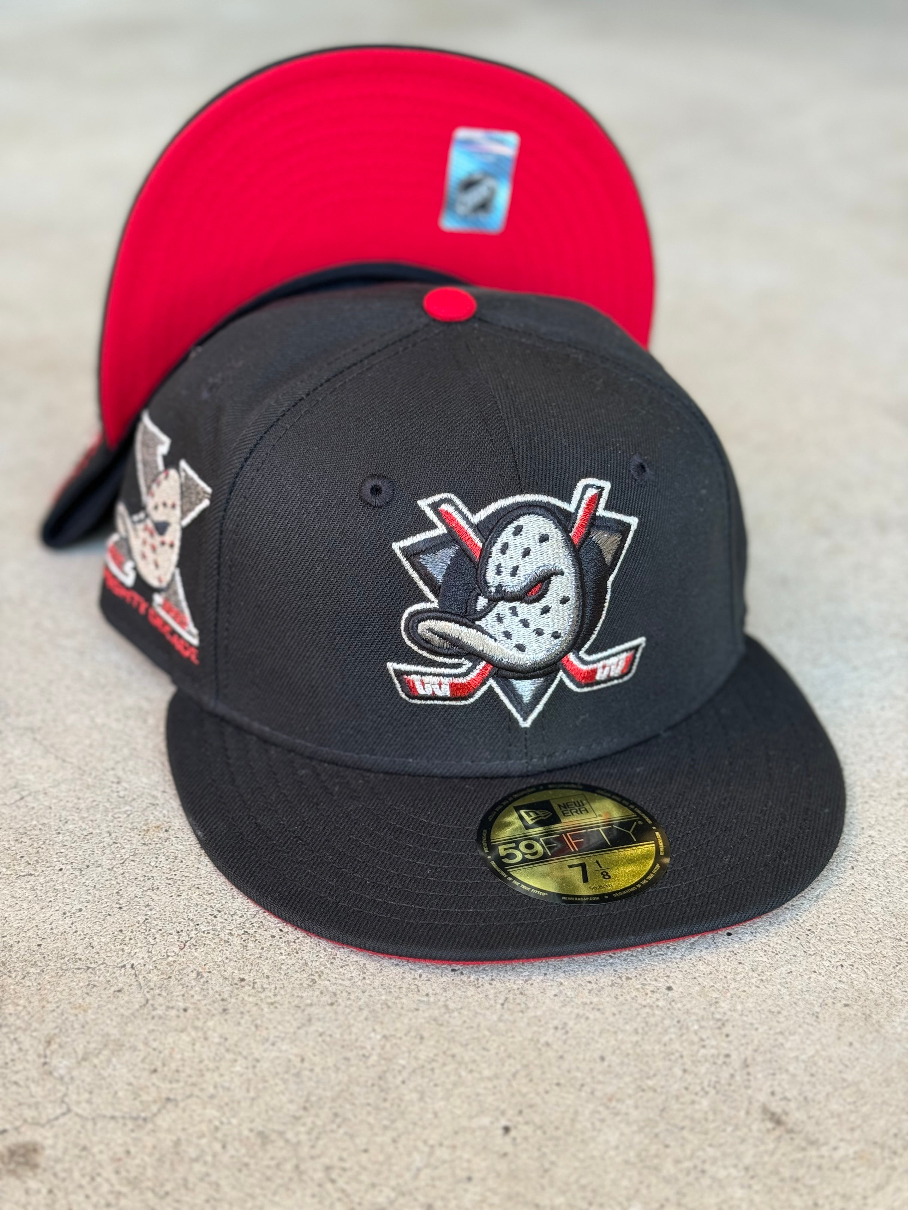 New Era Anaheim Ducks Black Red UV Mighty Ducks Patch