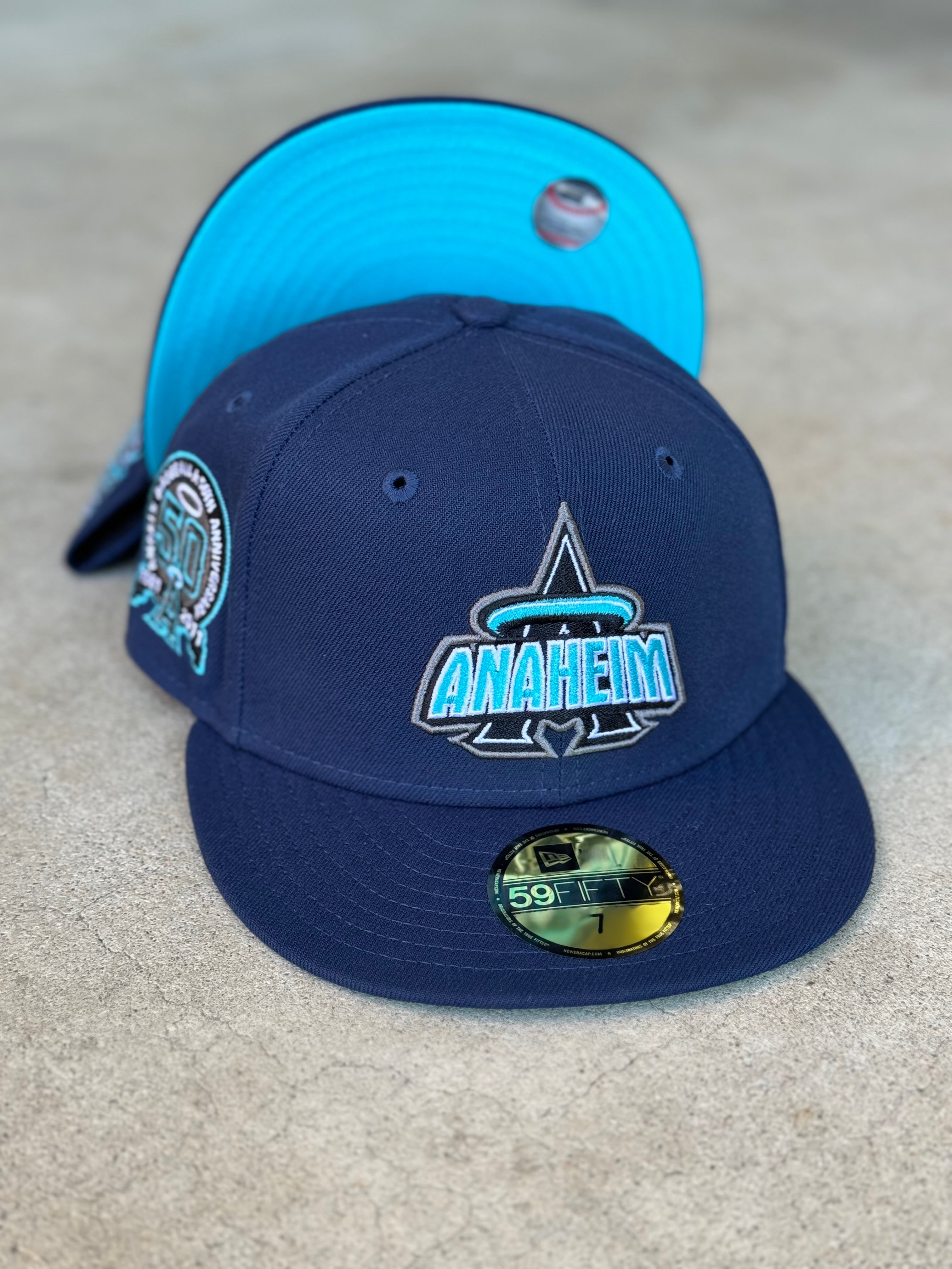 New Era Anaheim Angels ANAHEIM Navy Teal 50th Patch