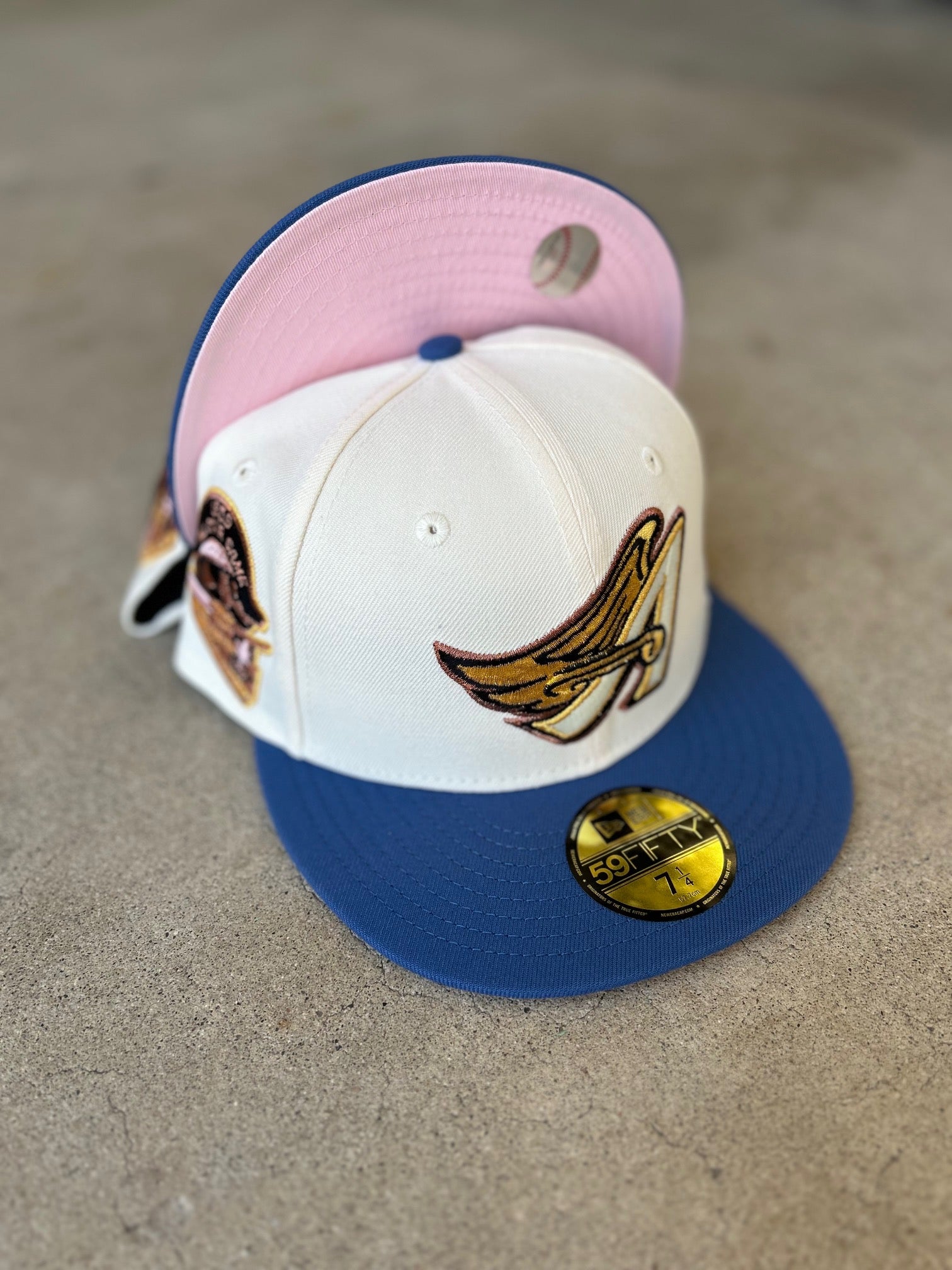Anaheim Angels 2 Tone Chrome Blue Brim