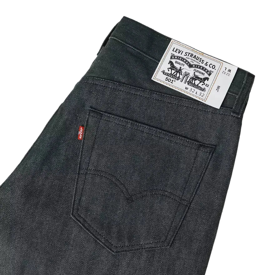 Levis 501 Shrink to Fit Evolution Black Rigid