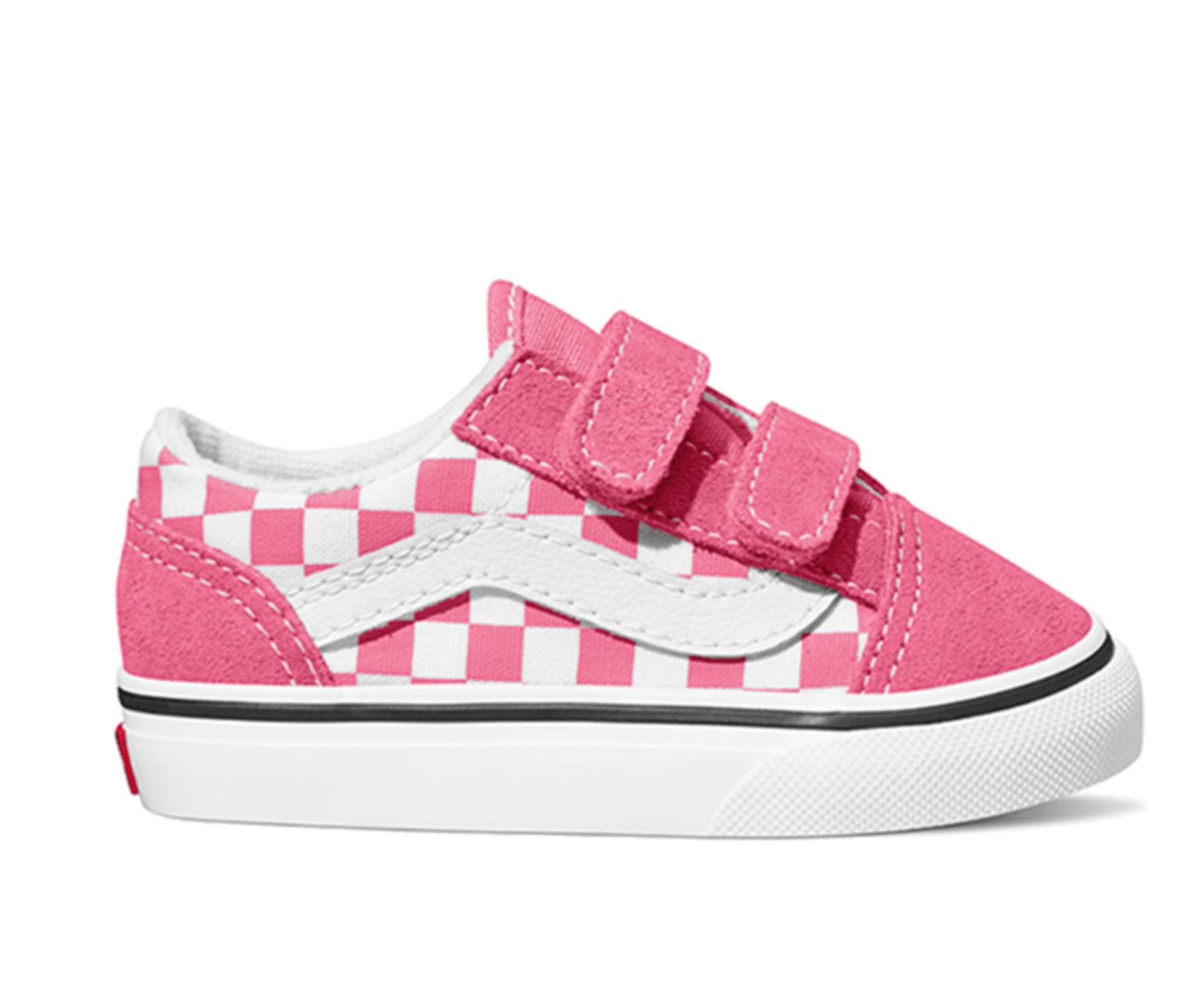Vans Old Skool V Pink Checkerboard Toddler