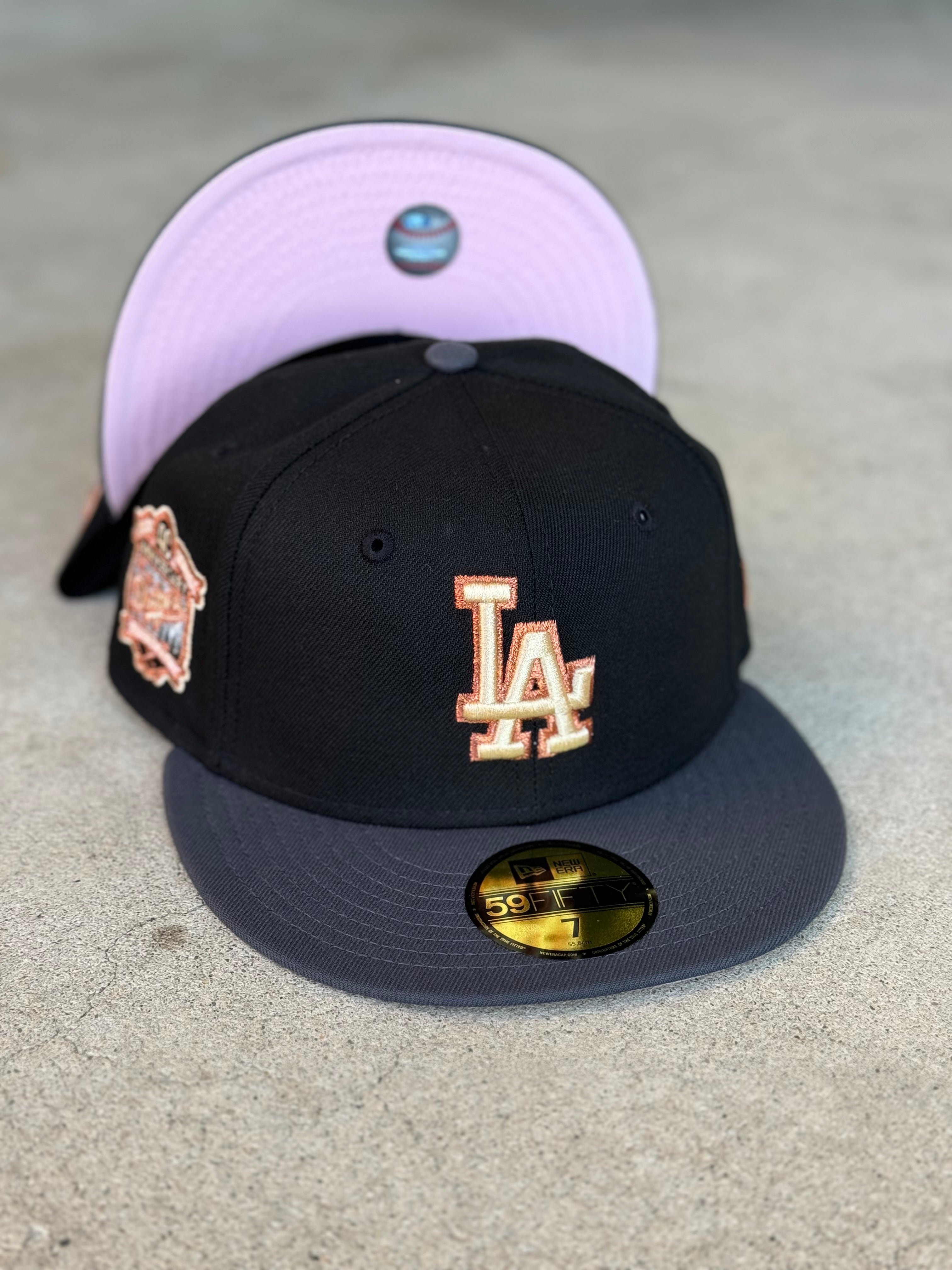 New Era Los Angeles Dodgers 2 Tone Black Charcoal Pink UV 40 Year Anniversary