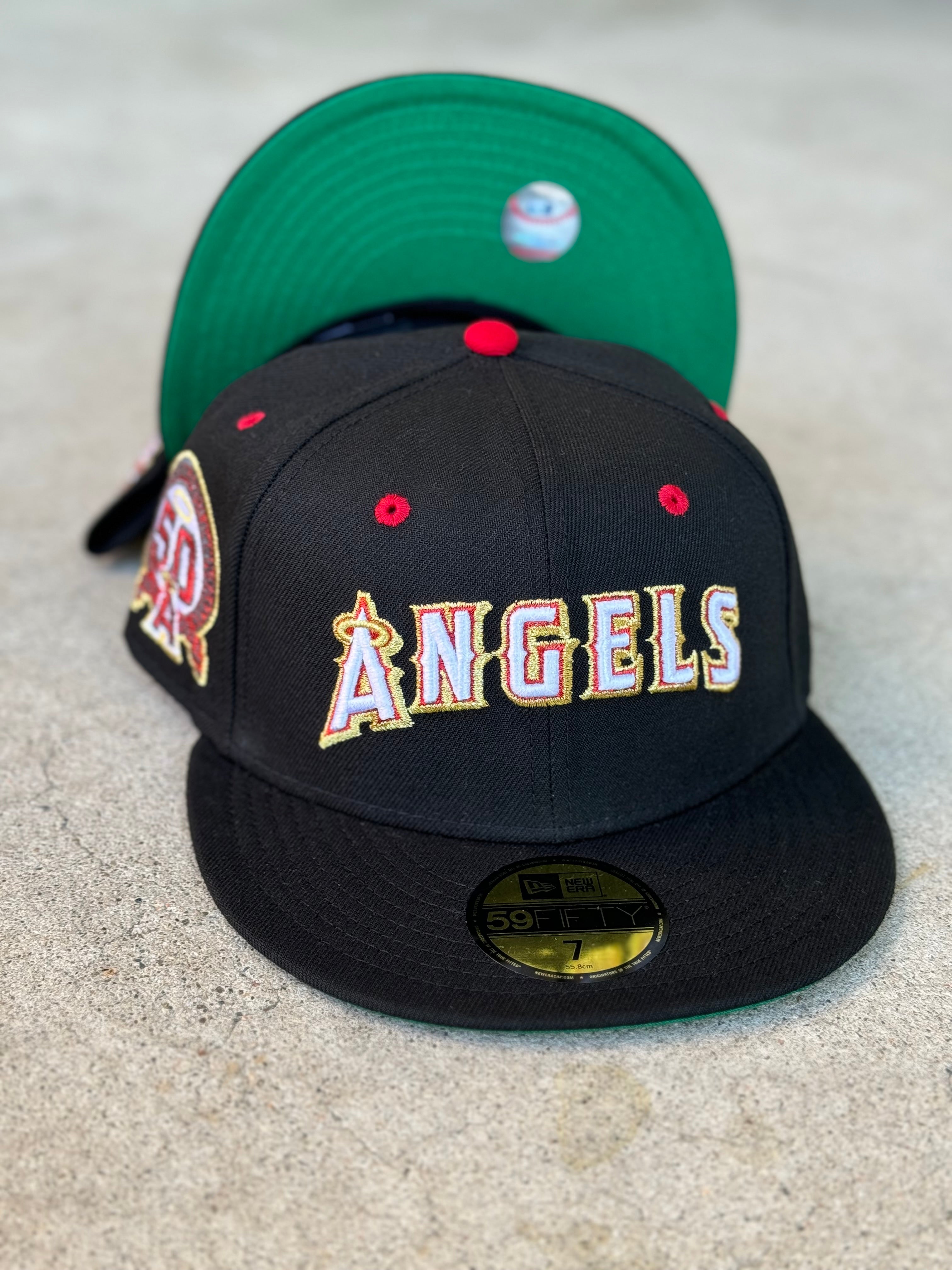 New Era Anaheim Angels Script Black Green UV 50th Patch