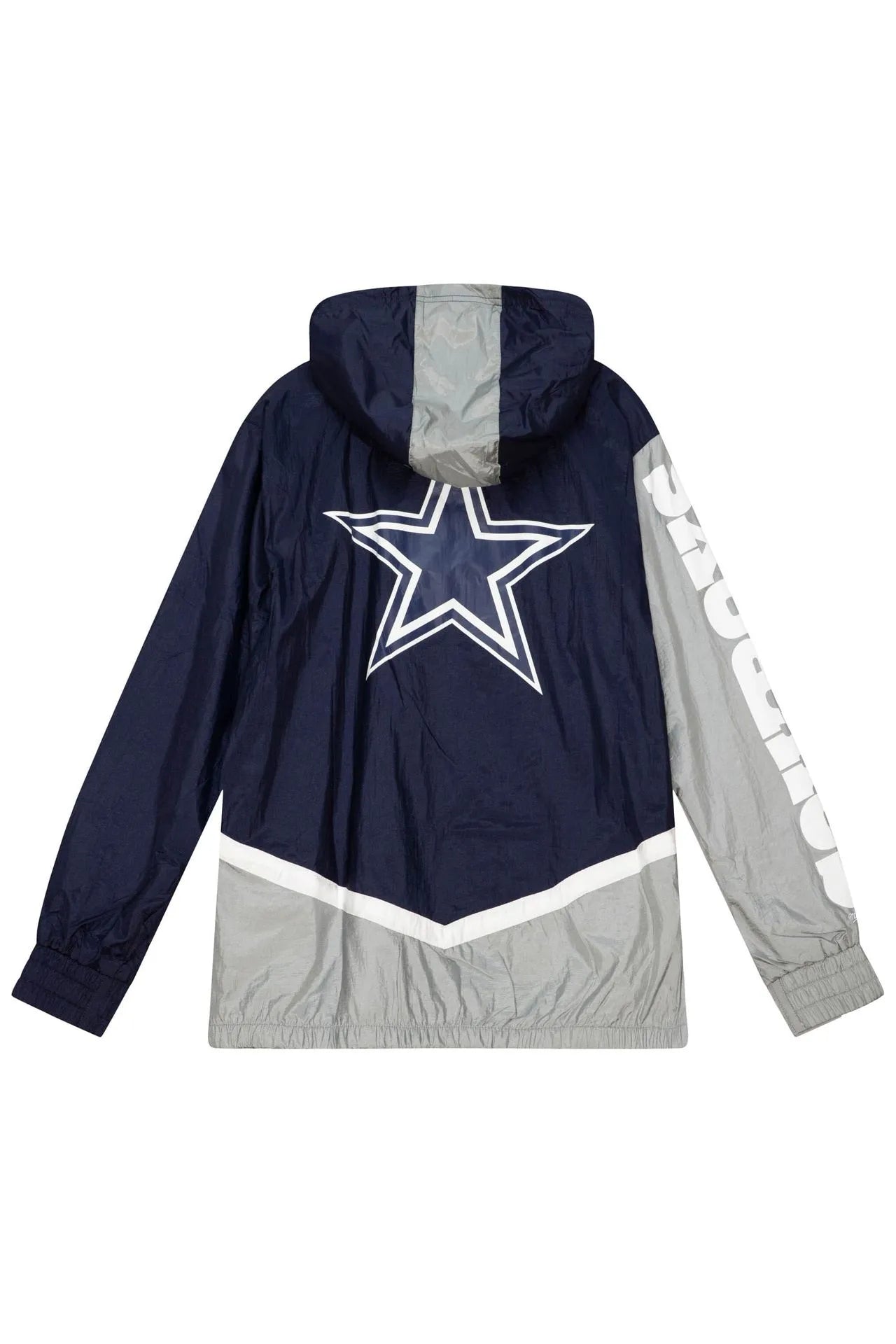 Mitchell & Ness Men's Cowboys Undeniable Full Zip Nfl Windbreaker Hood