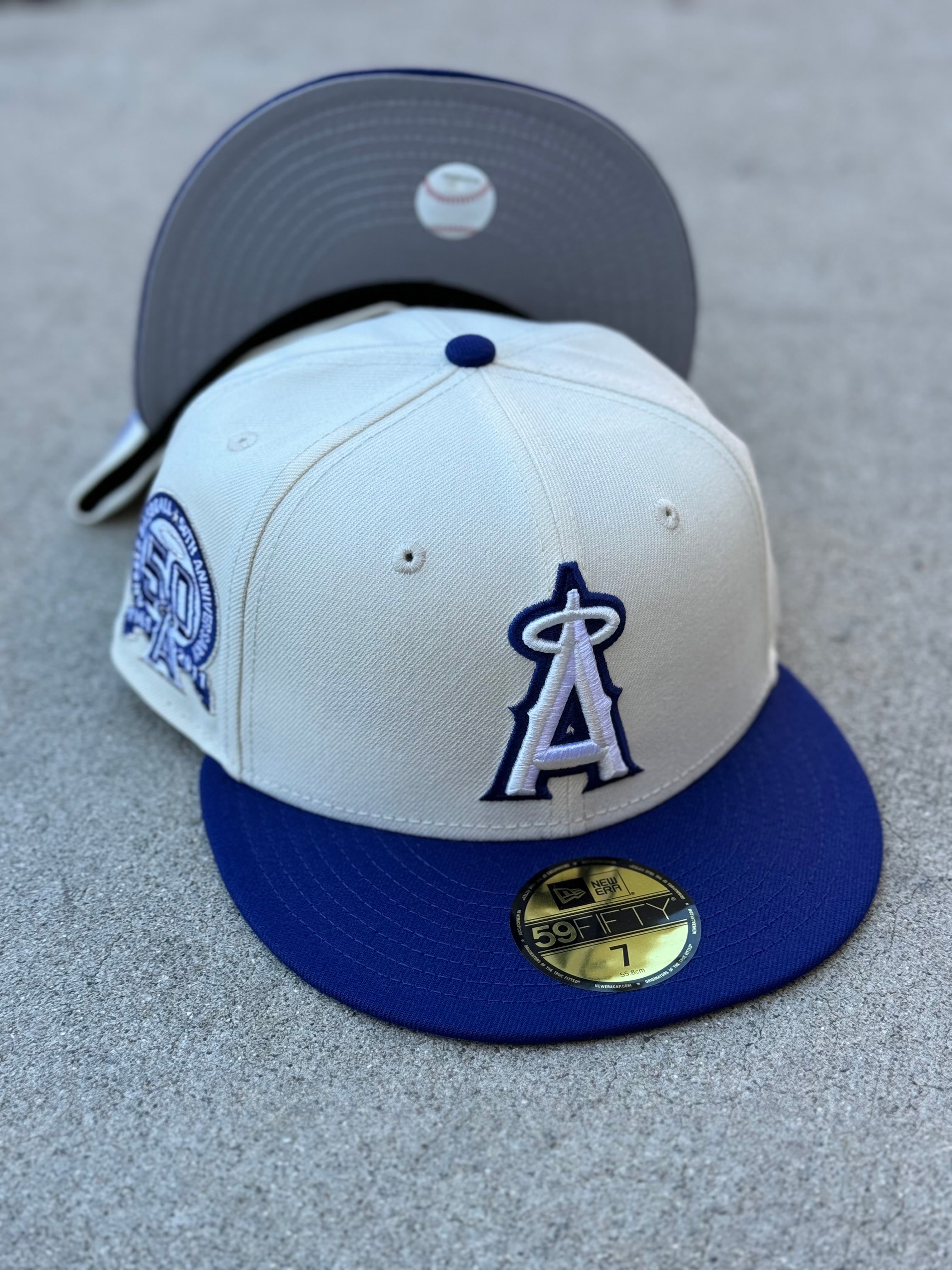 Anaheim Angels 2Tone Chrome Royal Blue Grey UV 50th Patch