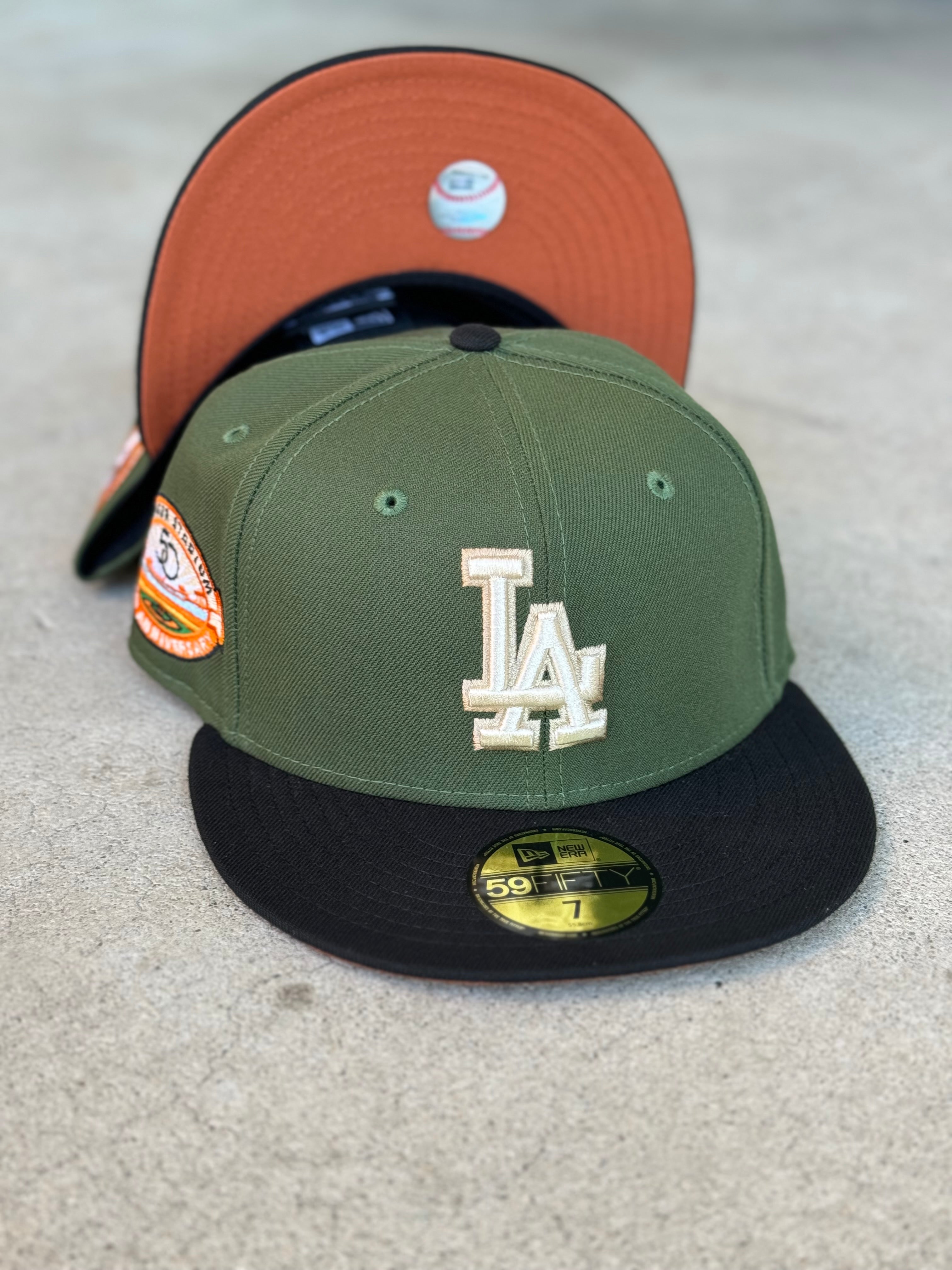 New Era Los Angeles Dodgers 2 Tone Green Black 50th Patch
