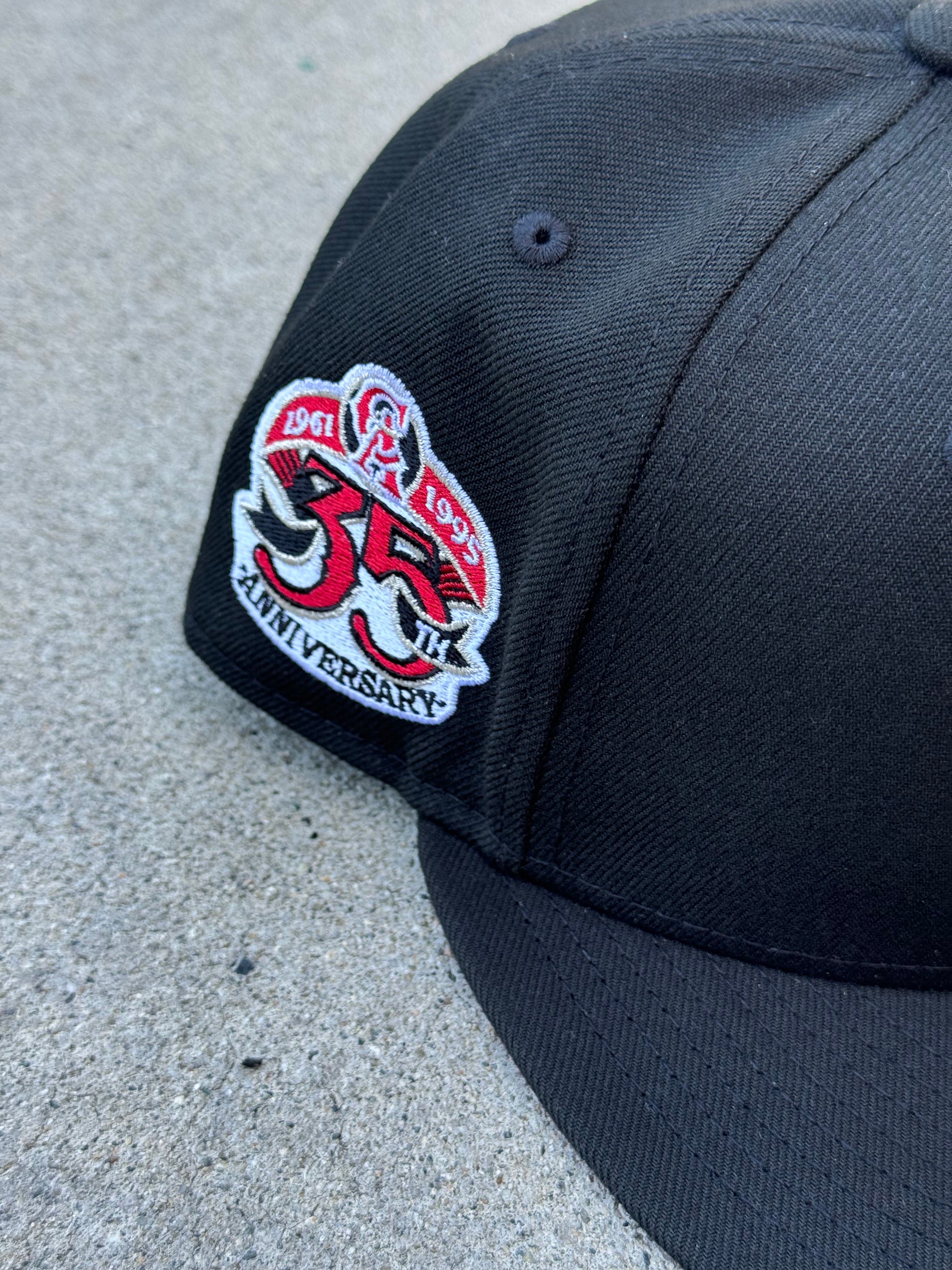 California Angels Black Gold Halo Red UV 35th Anniversary