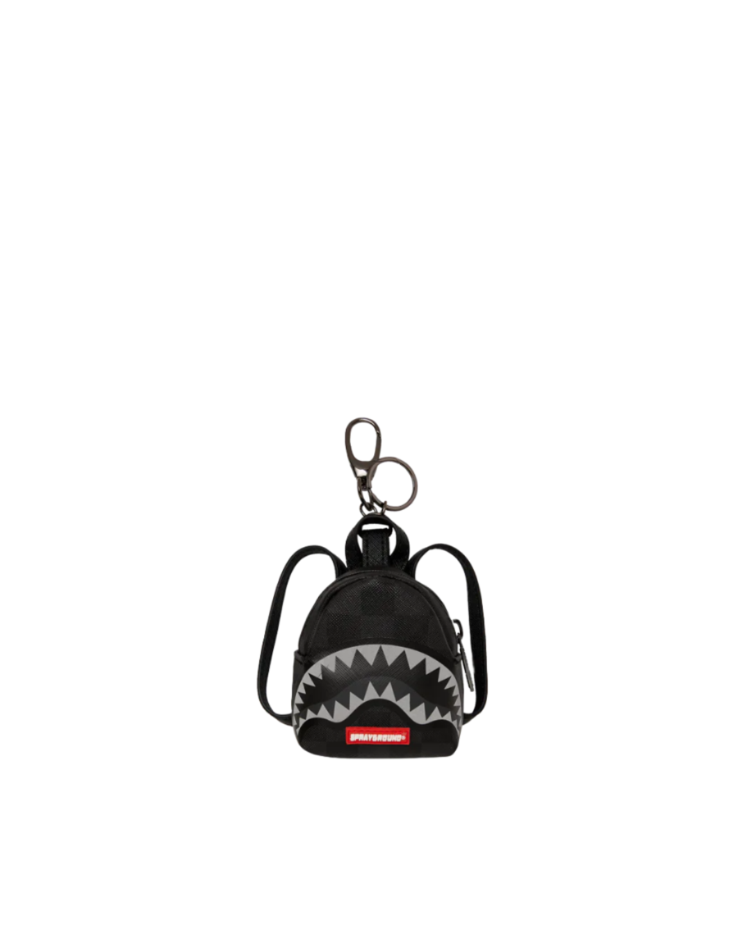 SPRAYGROUND LIGHTS OUT SHARKS IN PARIS BACKPACK KEYCHAIN