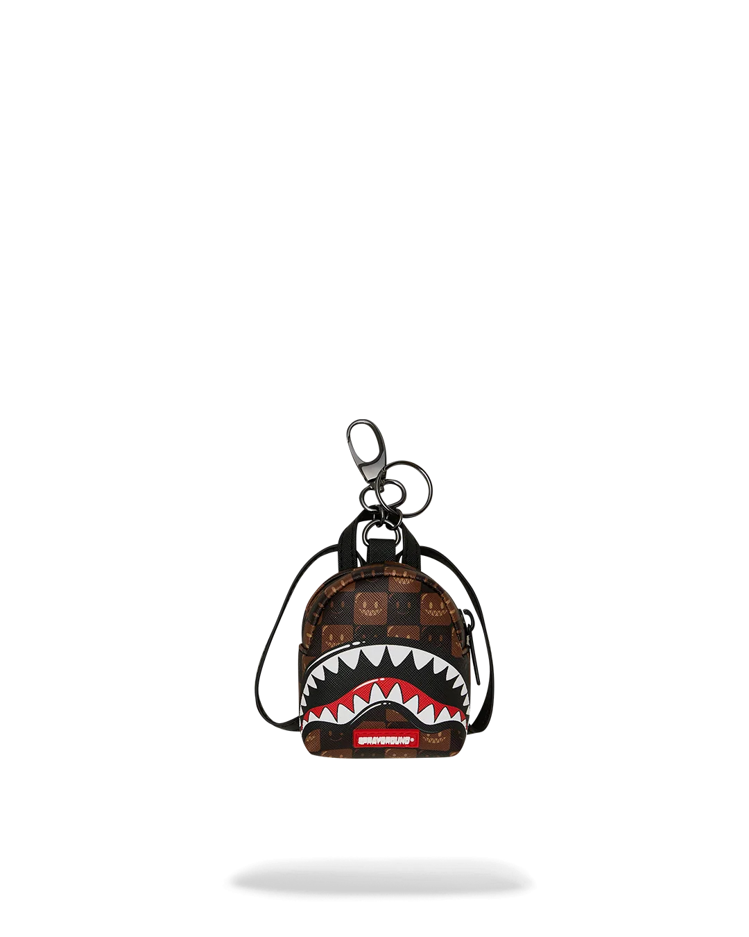 SPRAYGROUND SHARKS IN PARIS GRIN & GRIND BACKPACK KEYCHAIN