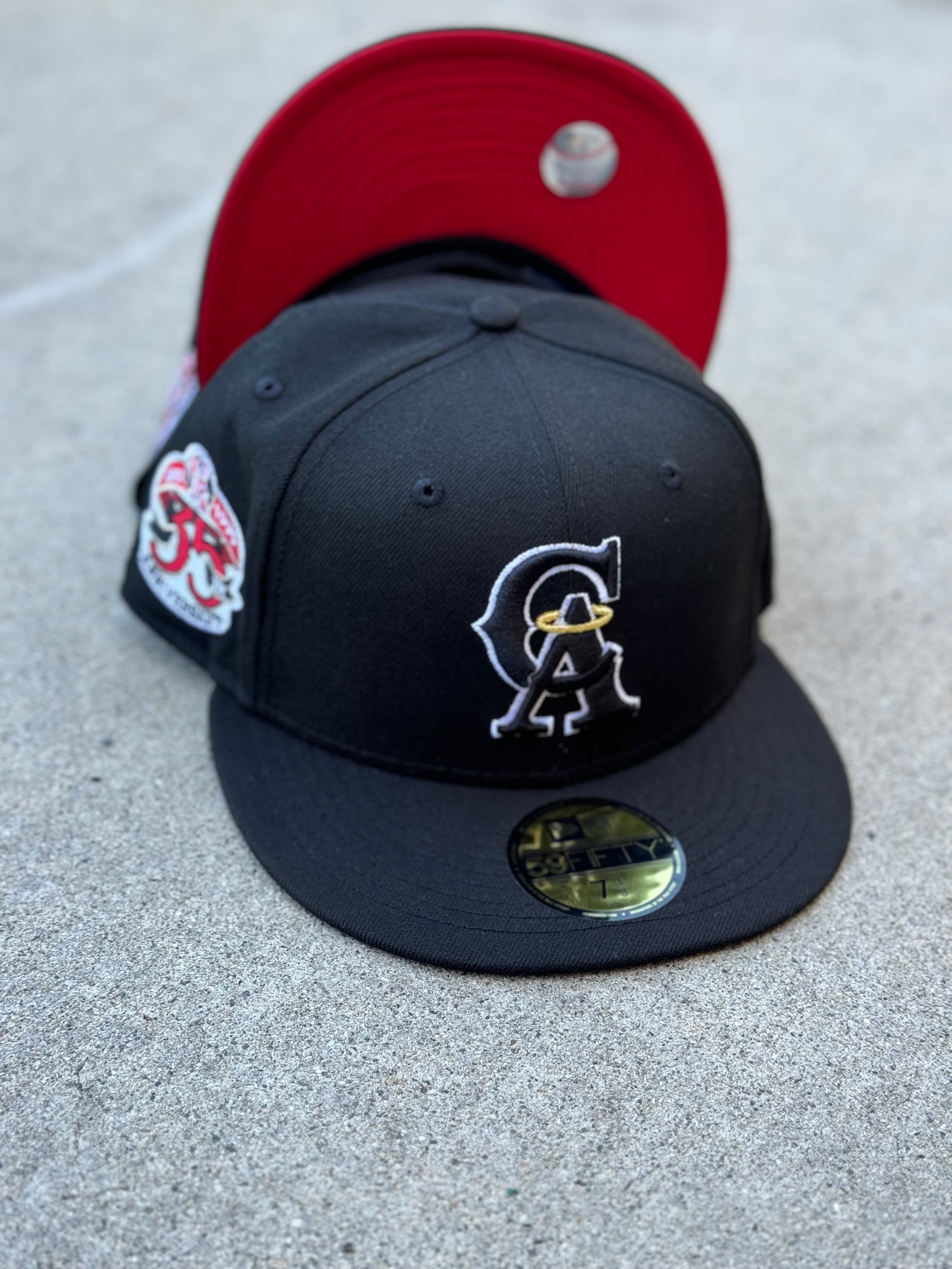 California Angels Black Gold Halo Red UV 35th Anniversary