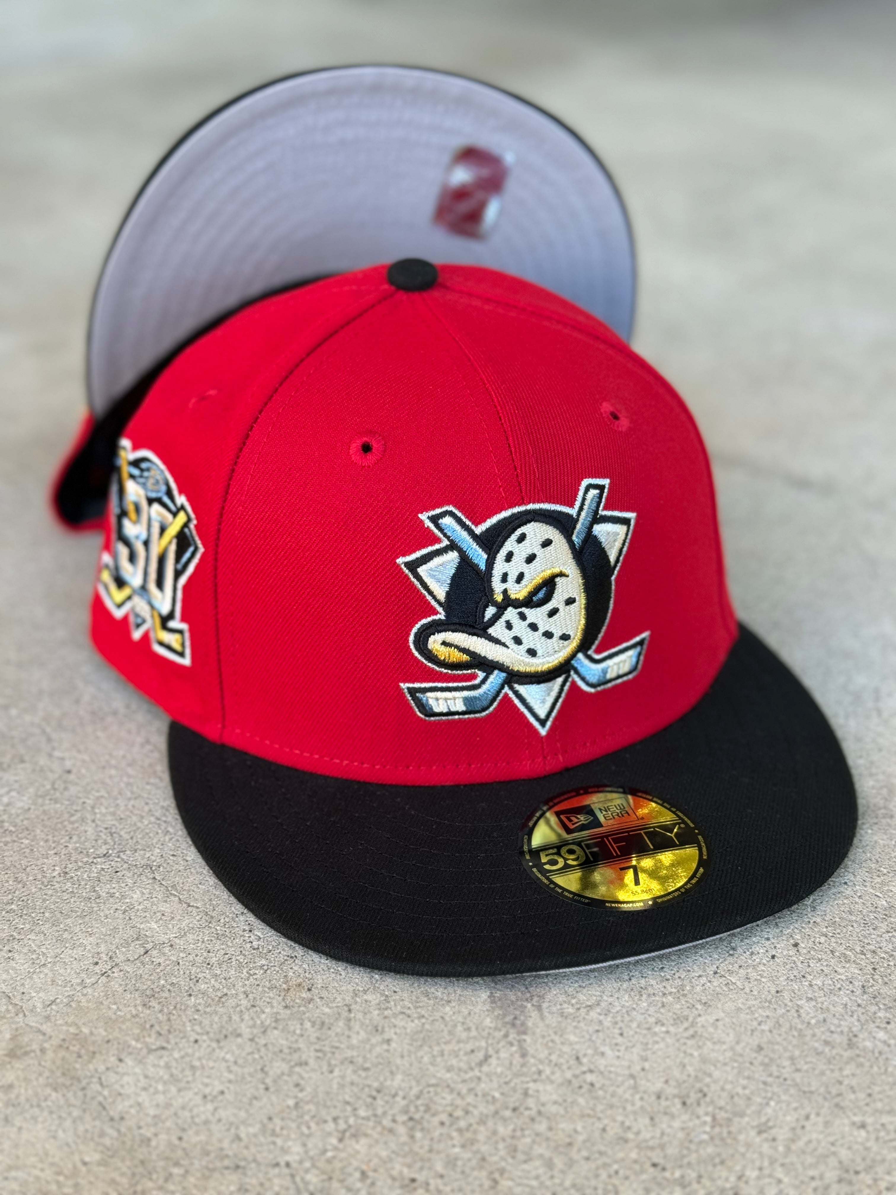 New Era Anaheim Ducks 2 Tone Red Black 30th Patch