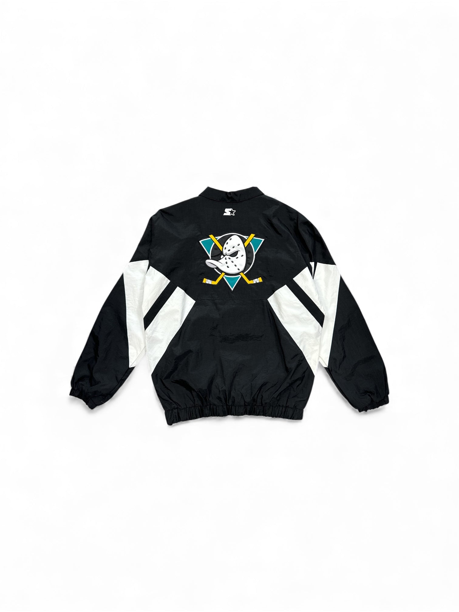 Starter Anaheim Ducks Windbreaker Black Teal
