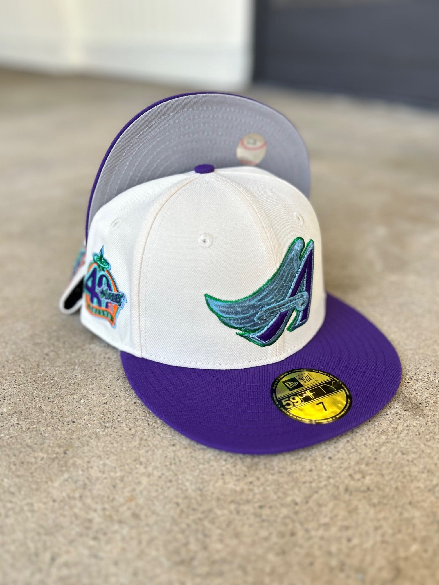 Anaheim Angels 2 Tone Chrome Purple Gray UV
