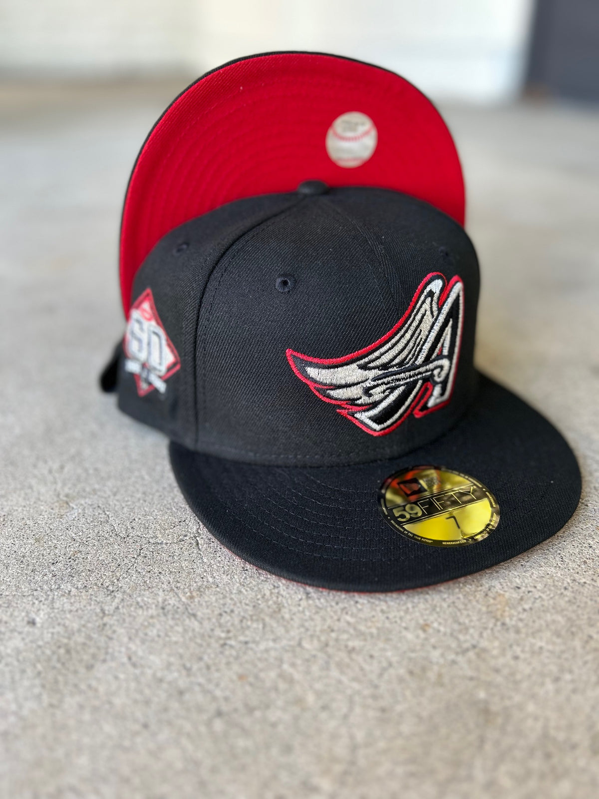 Anaheim Angels Black Red 60Th Patch