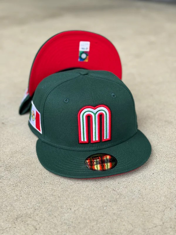 Mexico M Green Red UV Mexico Flag Patch
